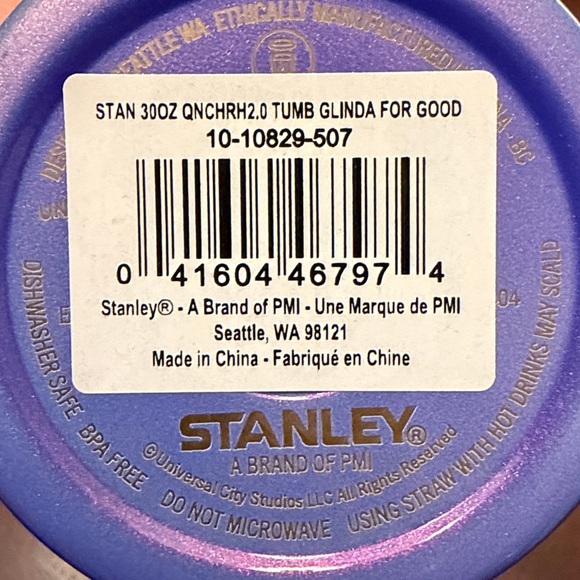 NWT Stanley Wicked Exclusive 30oz FlowState Tumbler Glinda pastel Shimmer RARE - Picture 11 of 12